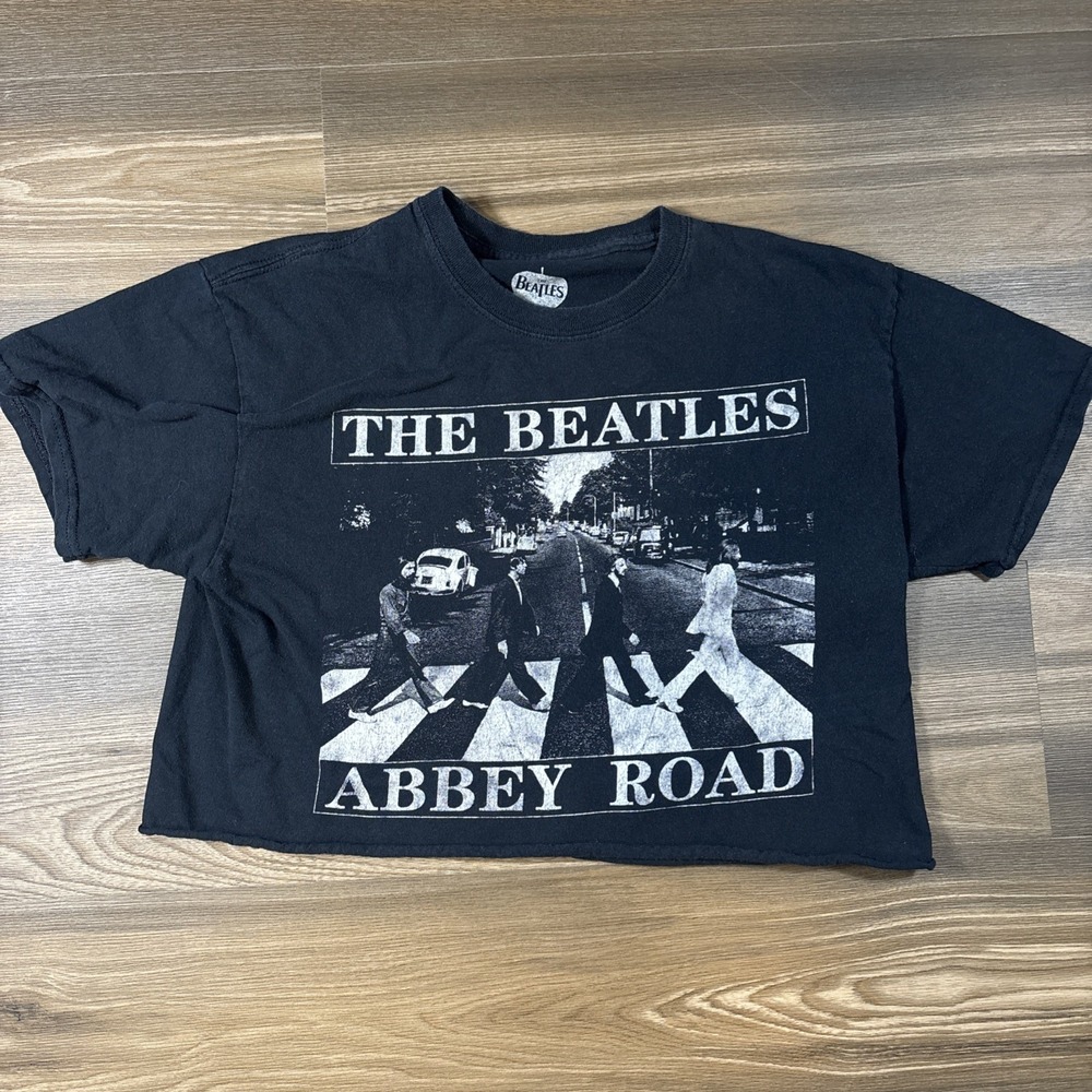 The Beatles Abbey Road Cropped Graphic T Shirt
